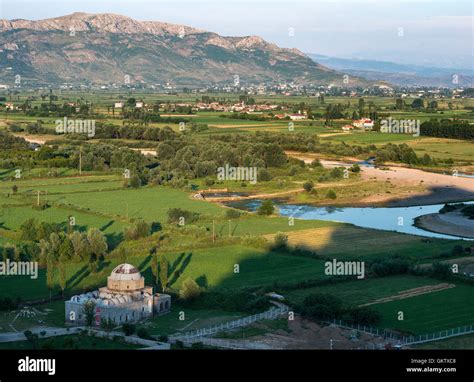 Looking Across The Drin River Valley With The Xhamia E Plumbit Or Lead