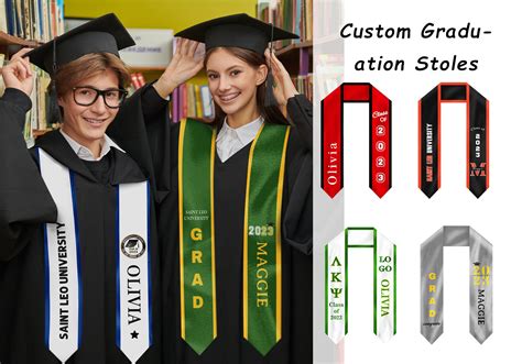 Custom Graduation Stoles Sashes Personalized Graduation Stole Etsy