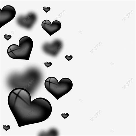 Solid Black Heart Clipart