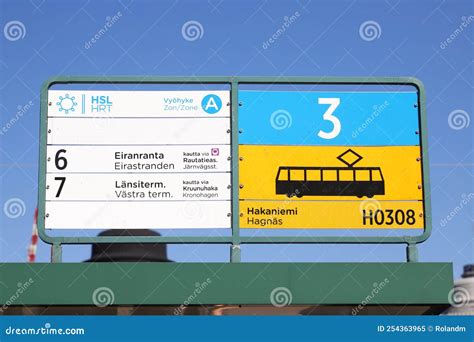 Tram stop sign editorial image. Image of streetcar, sign - 254363965