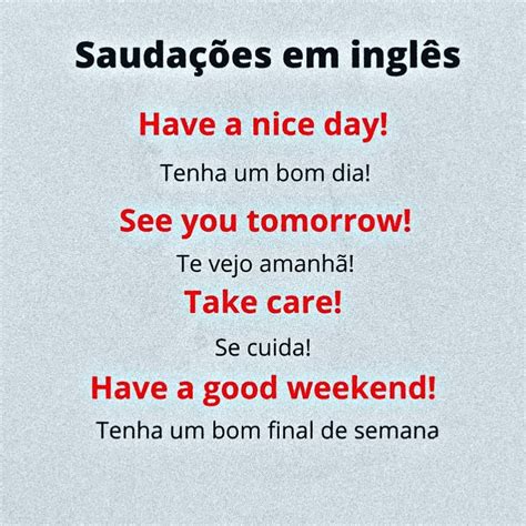 Tipos De Saudações Em Inglês