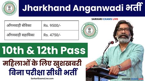 Jharkhand Anganwadi New Vacancy Apply Now