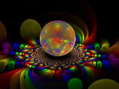 Crystal ball... | Peace art, Wallpaper, Fractal art