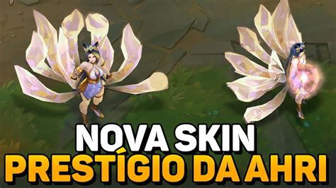 VEJA COMO FICOU A NOVA SKIN PRESTIGIO DA AHRI KDA YouTube