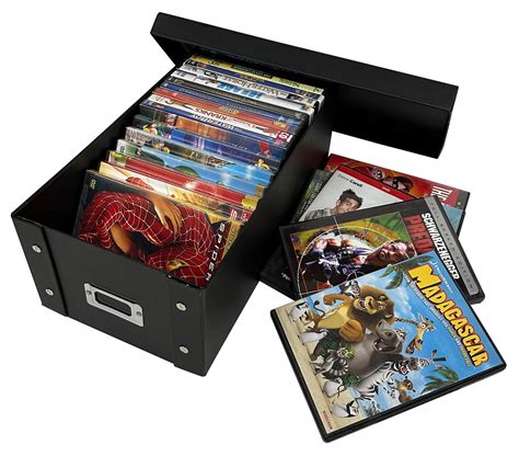 Checkoutstore Black DVD Cases Storage Box holds 25 Cases - Etsy