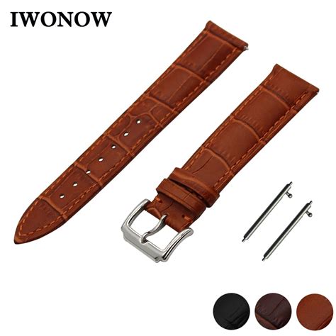 Genuine Leather Watch Band 18mm 20mm 22mm For Seiko Stainless Pin