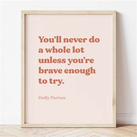 Printable Dolly Parton Poster Quote Wall Art Feminist - Etsy