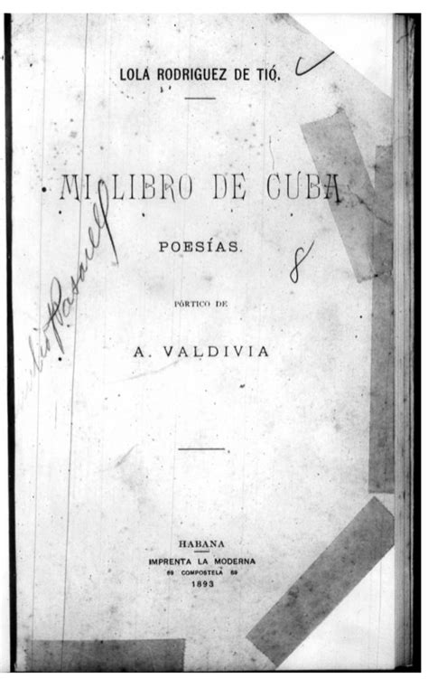 Cuba y Puerto Rico son Lola Rodríguez de Tió y Manuel Ramos Otero