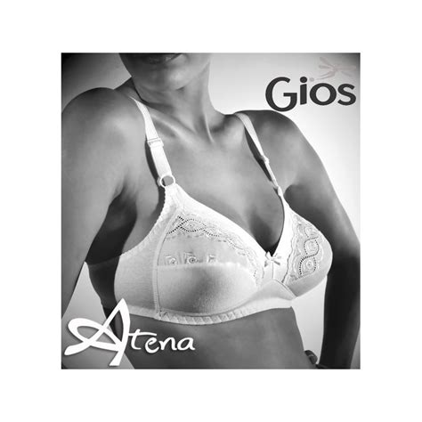 Reggiseno Gios 301 In Puro Cotone Con Inserto In Pizzo Sangallo