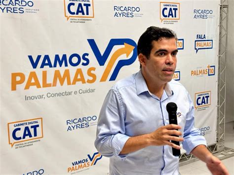 Ricardo Ayres lança pré candidatura a prefeito de Palmas para 2024