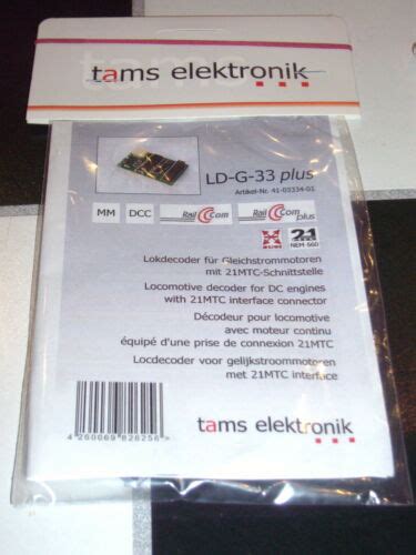 Tams Ld G Plus Lokdecoder F R Gleichstrommotoren Mit