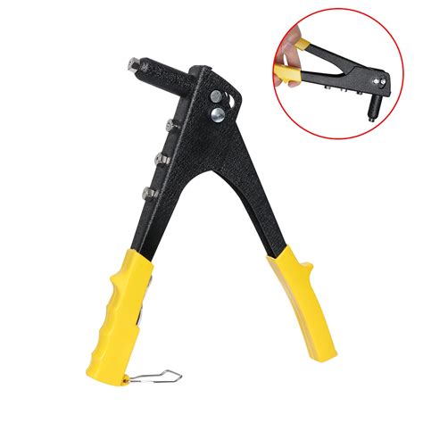 1pc New Pop Rivet Gun Kit Manual Hand Riveter Heavy Duty Tool Manual Pull Nail Puller