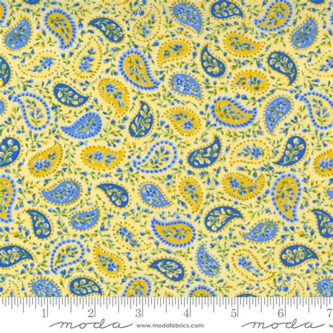 Summer Breeze 2021 Yellow Paisley By Moda Fabrics 33614 13 752106623026