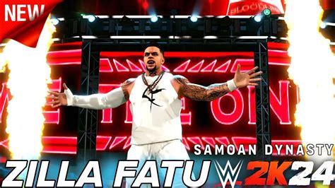 WWE 2K24 Zilla Fatu Full Entrance Samoan Dynasty The Bloodline