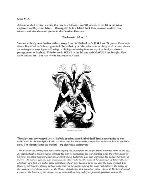 Baphomet Symbols Meaning