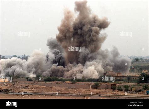 Fallujah, Iraq (Nov. 8, 2004) - An air strike is called in on a ...