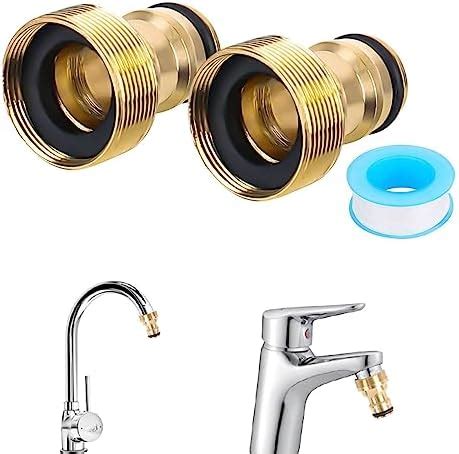 Smtfcty Garden Hose Tap Connector 2 Pack Universal Kitchen Tap Hose