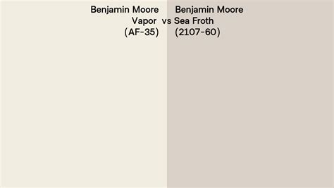 Benjamin Moore Vapor Vs Sea Froth Side By Side Comparison