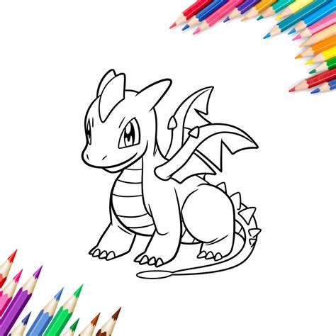 Easy Pokemon Coloring Pages for Kids, High Quality Coloring Books, Printable Letter and A4 Size ...