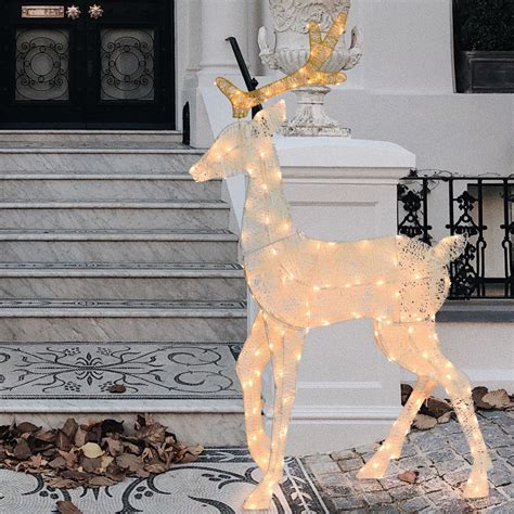 Renna Luminosa In Piedi D Decorazione Natalizia Da Esterno A Led