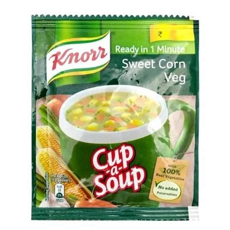 Red Knorr Sweet Corn Veg Cup A Soup For Cooking Packaging Size G