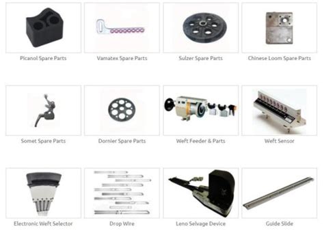 List 39 Textile Machinery Spares