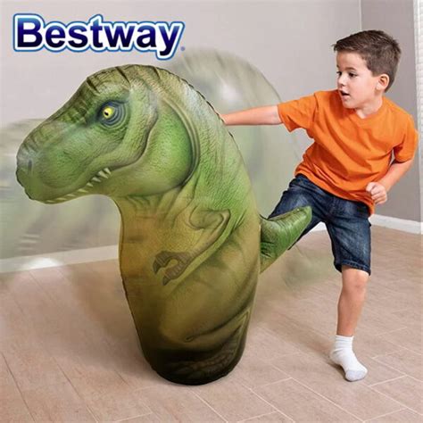 Inflatable T Rex Tyrannosaurus Dinosaur Punch Bag Bonk Out Toy