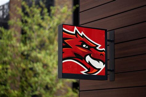 Denn John Middle School Logo Dragon Mascot | School Branding Agency