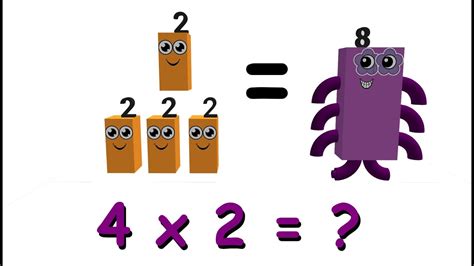 Numberblocks Two Times Table Multiplying By 2 Learn Math With | Images ...