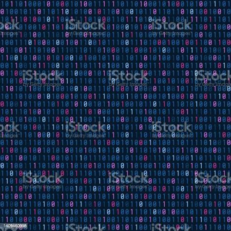 Binary Code Seamless Vector Texture Stock Illustration Download Image