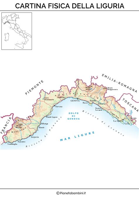 Cartina Liguria Fisica Dettagliata Tomveelers