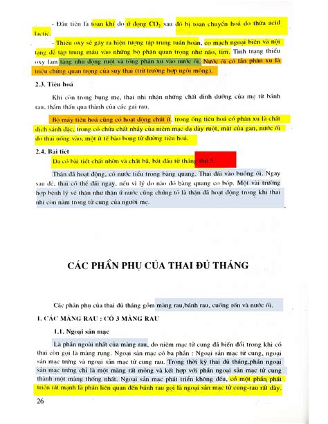 SGK cũ các phần phụ của thai đủ tháng pdf