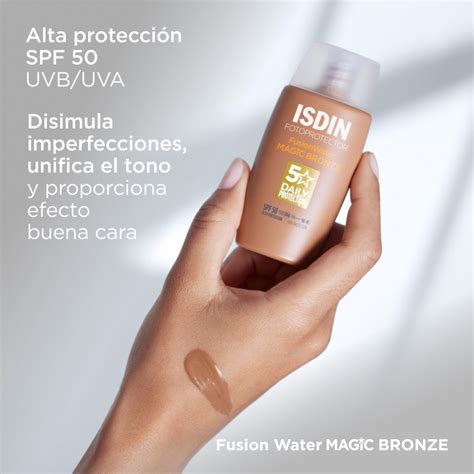 Fotoprotector Fusion Water Magic Color Bronze Spf Ml Isdin