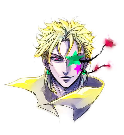 Safebooru 1boy Blonde Hair Dio Brando Earrings Flower Ichito Yuhita Jewelry Jojo No Kimyou