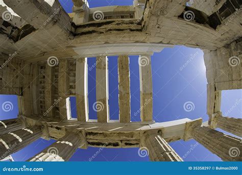 Acropolis Entrance Stock Image Image Of Famous Bergama 35358297