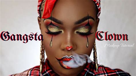 Gangsta Clown Halloween Tutorial Themuajamila Youtube