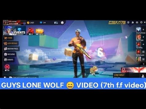 Lone Wolf First Lone Wolf Gameplay Video Please Give Full Support Guys