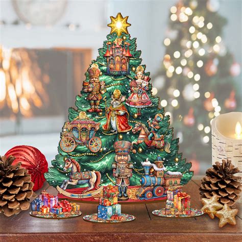 The Holiday Aisle® Nutcracker Themed Collectible Tabletop Christmas Tree By G Debrekht Wayfair