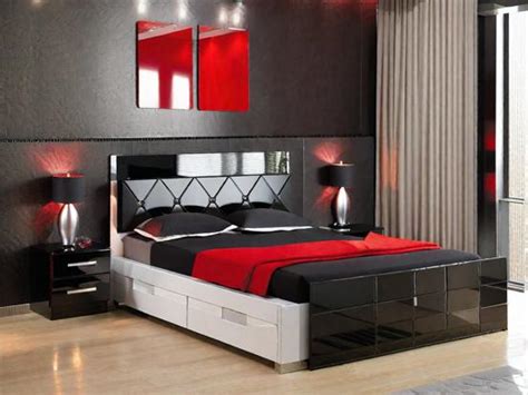 Modern Black and Red Bedroom Design Ideas and Inspiration