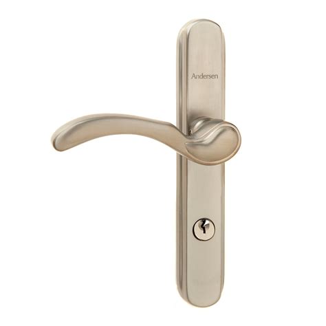 Andersen Storm Door Handle Set Nickel Traditional Style Andersen Storm Door Handle Set Nickel