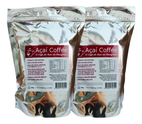 Açaí Coffee O Café De Açaí Da Amazônia 20 Kg Kit 2x1 Kg Frete Grátis