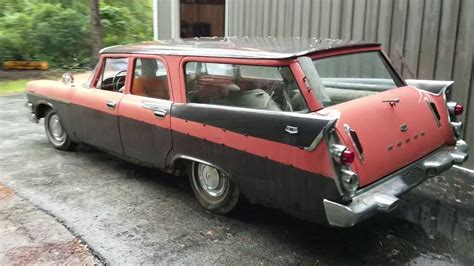 1957 Dodge Custom Sierra Wagon Project Quick Startup And Drive Youtube