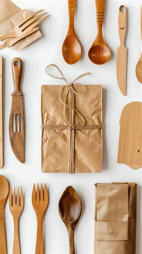 Takeaway Dining Essentials Featuring Eco Friendly Craft Paper Bags And