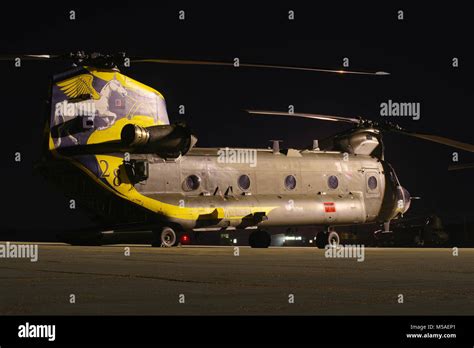 Boeing Vertol Ch 47 Chinook Helicopter Raf Odiham Stock Photo Alamy