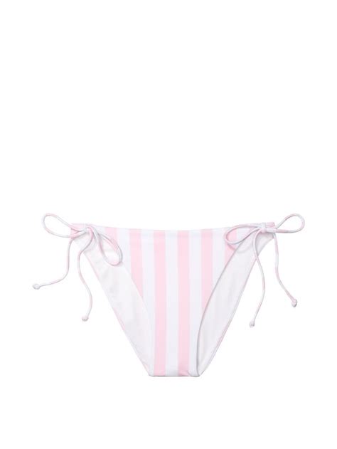 Essential Yandan Ba Lamal Cheeky Bikini Alt Pembe Izgili