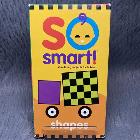 So Smart Shapes Vhs Tape 1998 The Baby School Company Ages 6 Months To