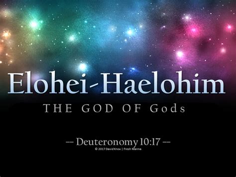 Praying In Authority With The Name Of God Elohei Haelohim