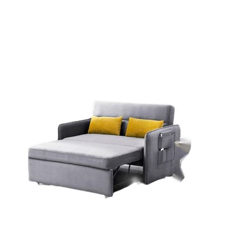 Angel Sar 5430 In Width Gray Altay Velvet Twin Size Sofa Bed Loveseat With Pull Out Bed 2