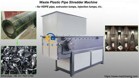 Strong Waste Plastic Hdpe Pipe Shredder Machine Shredding Plastic Pipes