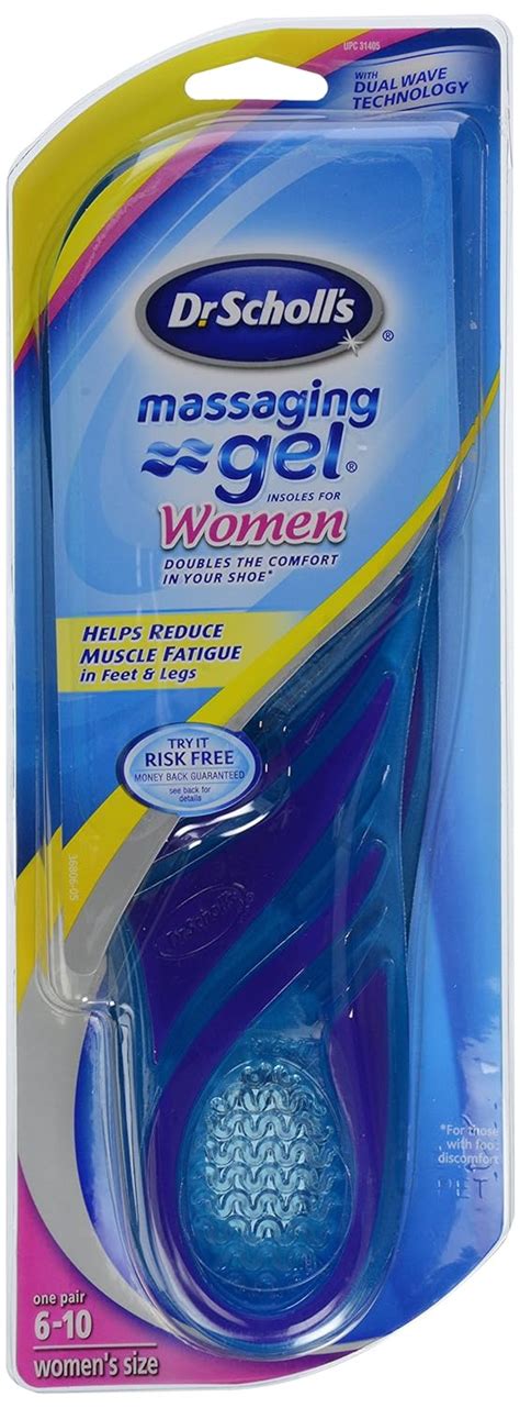 Amazon Plantillas De Gel Masajeadoras Dr Scholl S Para Mujeres